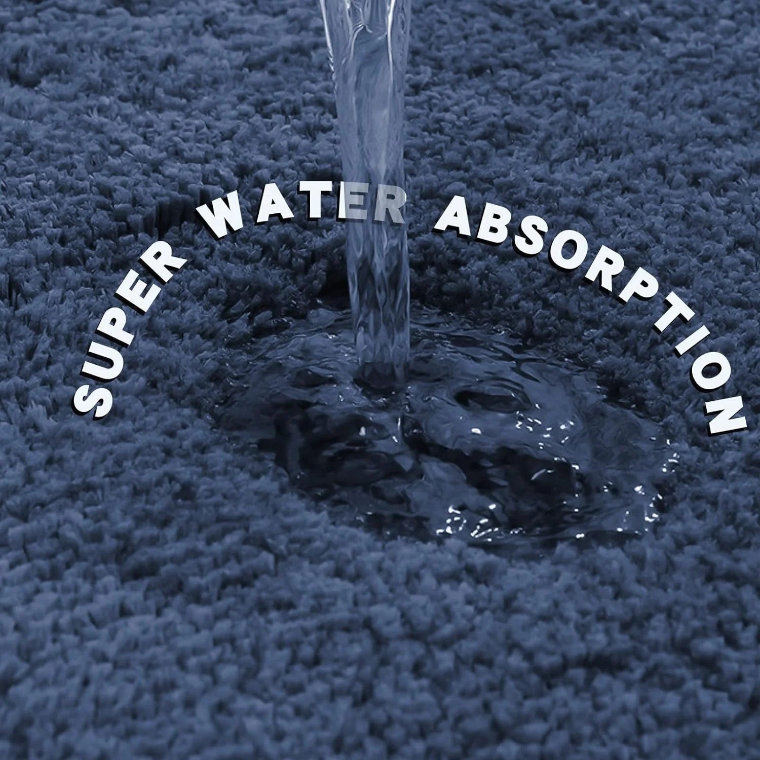 Long-Pile Bathroom Mat – Soft, Absorbent, Anti-Slip Carpet